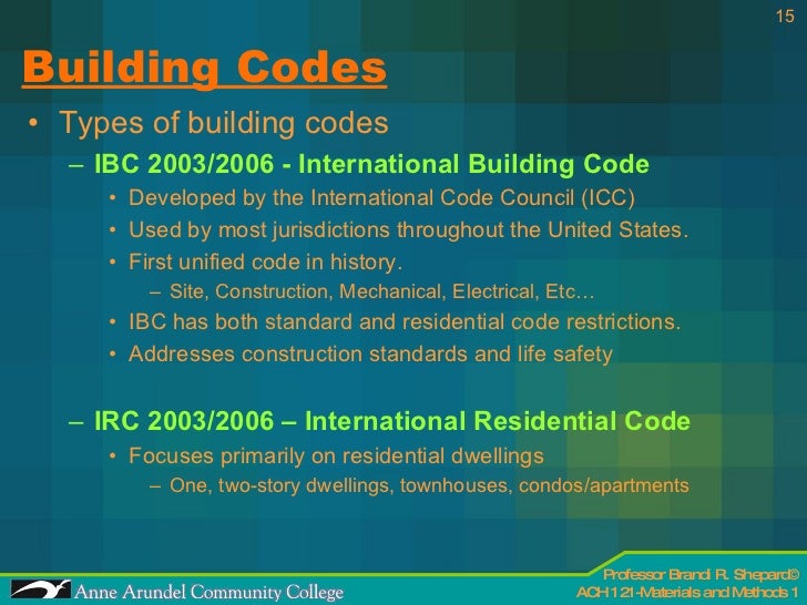 ACH 121 Lecture 03 Codes