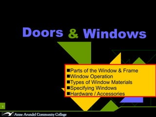 Doors ,[object Object],[object Object],[object Object],[object Object],[object Object],& Windows 