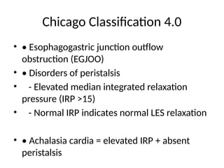 Comprehensive Overview of Achalasia Cardia: Classification, Etiology ...