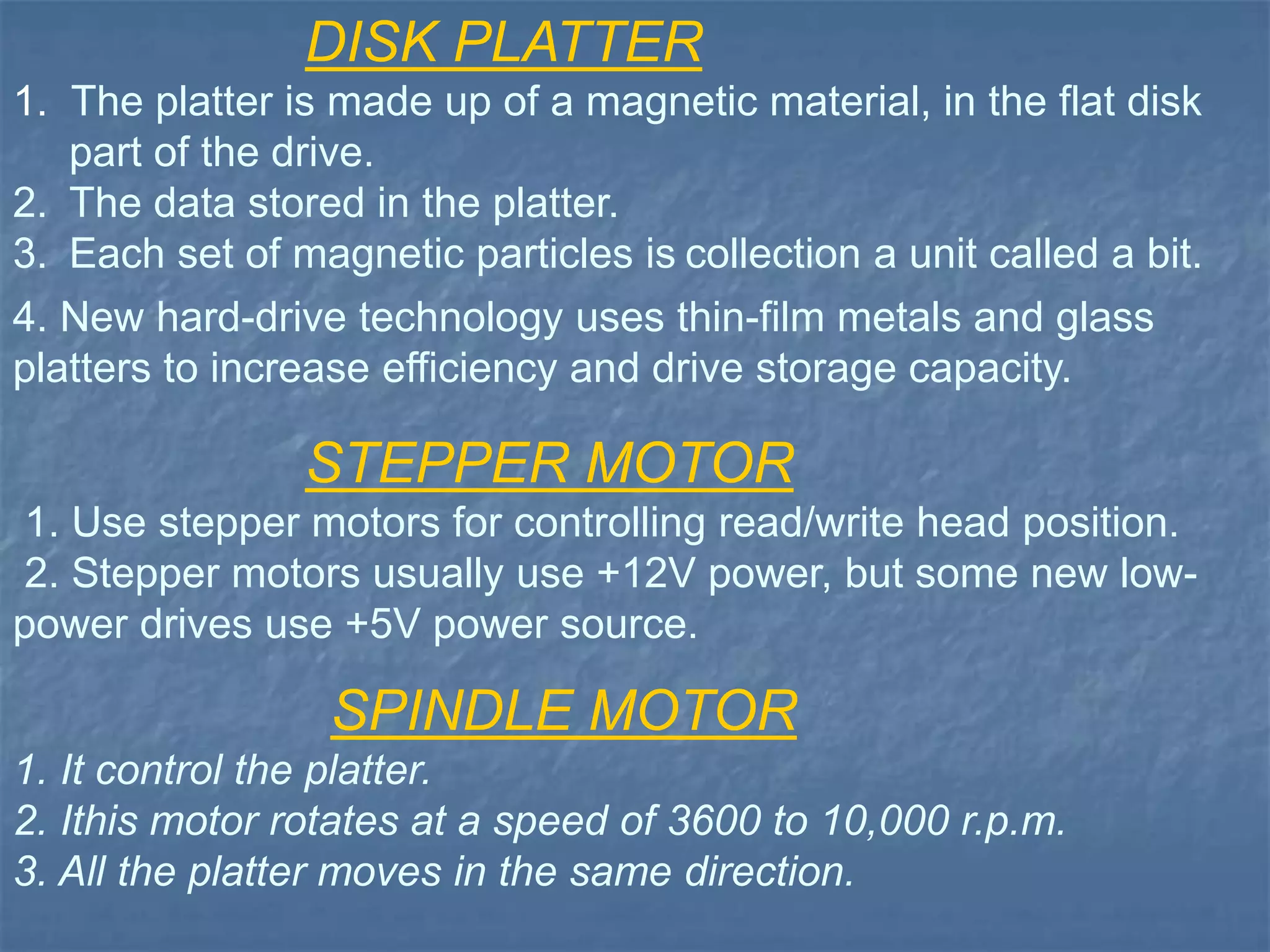 HARD DISK DRIVE ppt PPT