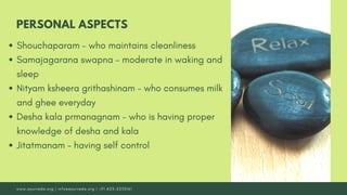 4 Major Aspects of Achara Rasayana (Mental Discipline) In Psychosomatic ...