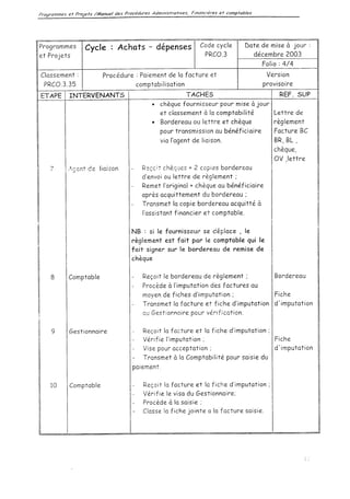 Achats depenses  procedure interne