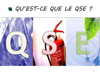 QU’EST-CE QUE LE QSE ?
3
 