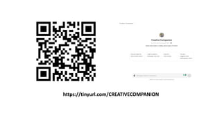 https://tinyurl.com/CREATIVECOMPANION
 