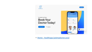 • Home - healthapp (askmydoctor.asia)
 