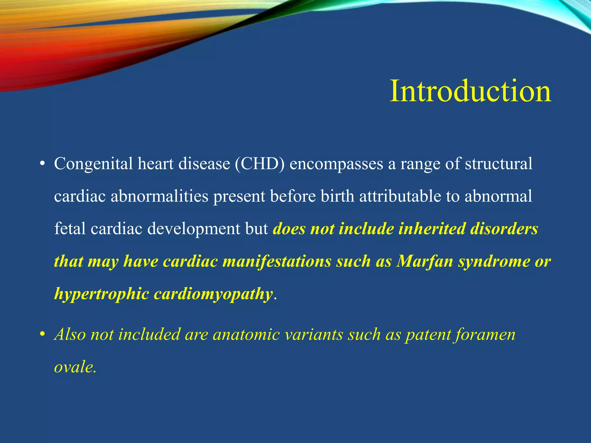 Adult congenital heart disease guidelines introduction ppt