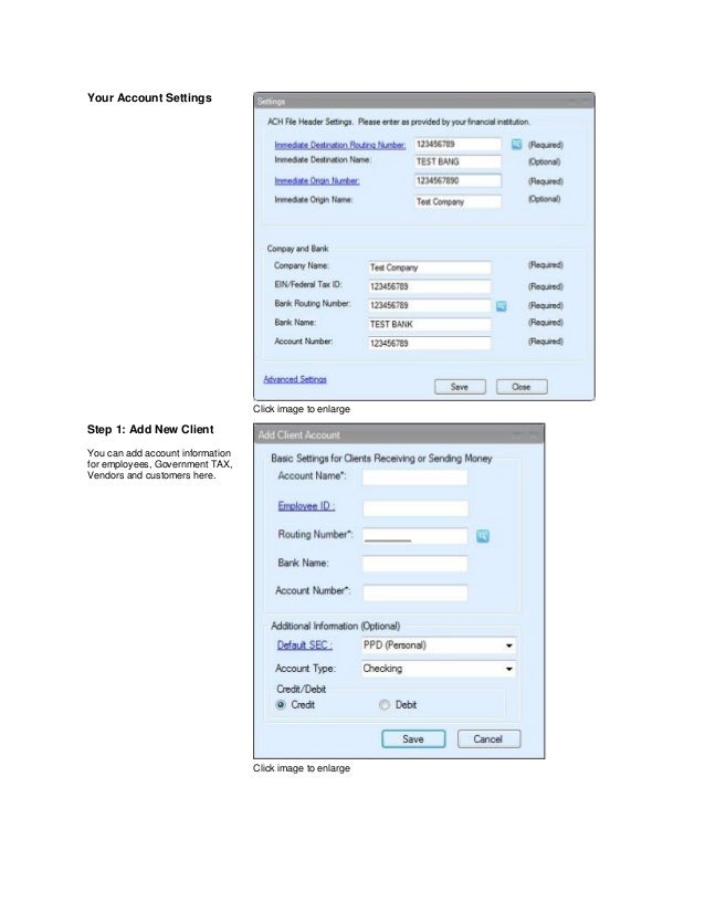 How to Create ACH File for Direct Deposit