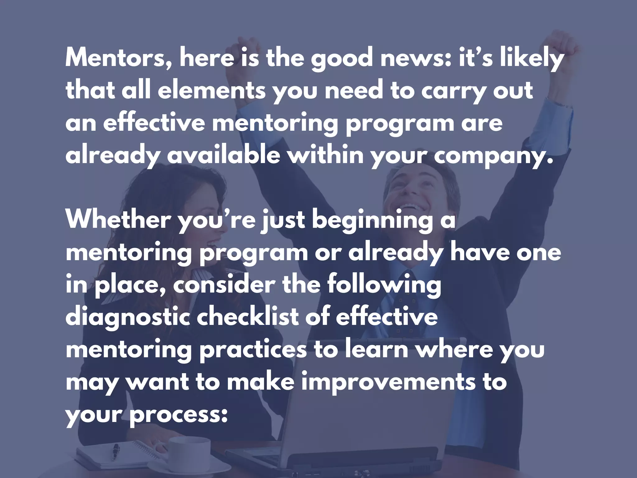 A checklist for mentors | PDF