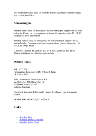 Acheflan bula Completa PDF | DOCX