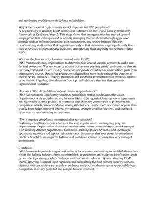 Achieving Defence Industry Security Compliance with DISP Accreditation ...