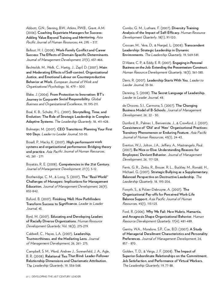 developing the 21st leadership Leadership development is one of those topics that everyone talks a lot about but, all too often, does very little to actually follow up on that's why this new study. developing the 21st leadership Leadership development is one of those topics that everyone talks a lot about but, all too often, does very little to actually follow up on that's why this new study.