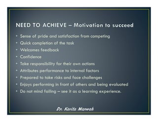 Achievement Motivation for Athletes in Sports Psychology | PDF