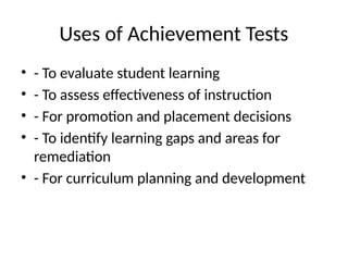 Achievement _ Test _ Presentation .pptx