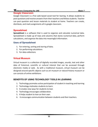 Achievers Computing for Junior High school | PDF