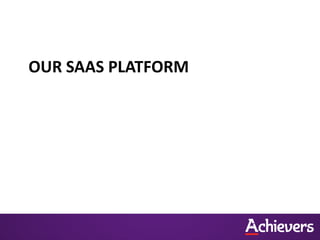 OUR SAAS PLATFORM
 