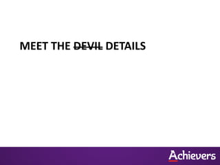 MEET THE DEVIL DETAILS
 