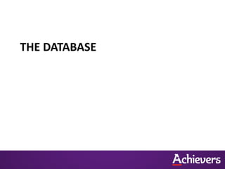 THE DATABASE
 