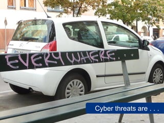 Cyber threats are . . .
 