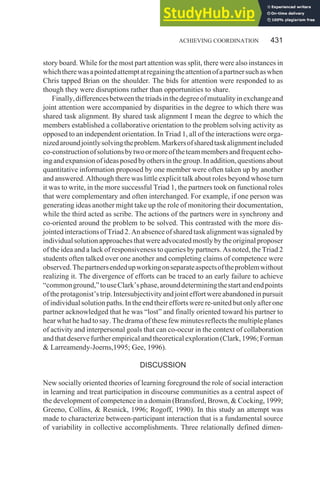 Achieving Coordination In Collaborative Problem-Solving Groups | PDF