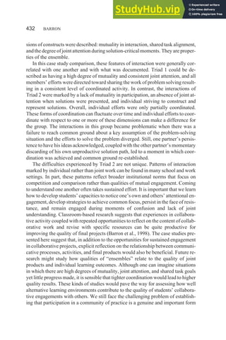 Achieving Coordination In Collaborative Problem-Solving Groups | PDF