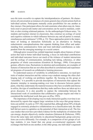 Achieving Coordination In Collaborative Problem-Solving Groups | PDF