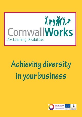 Achieving diversity
 in your business
 