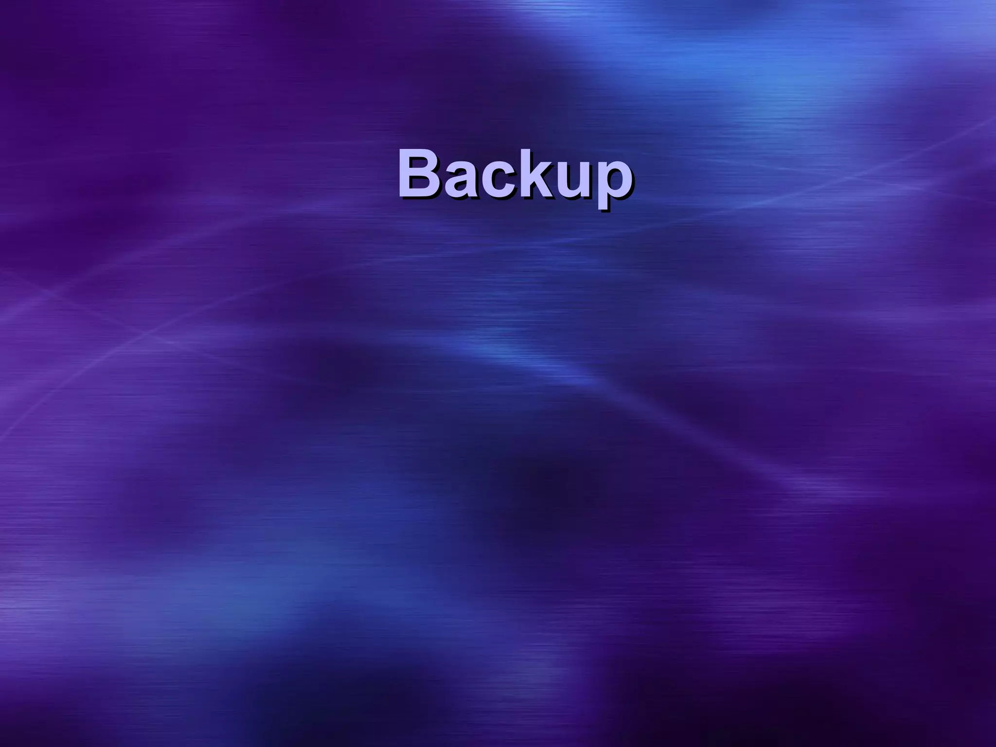 Backup 