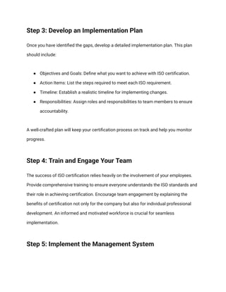 Develop Risk Implementation Plan Cert Achieving ISO Certification in Muscat_ A Step-by-Step Guide. | PDF