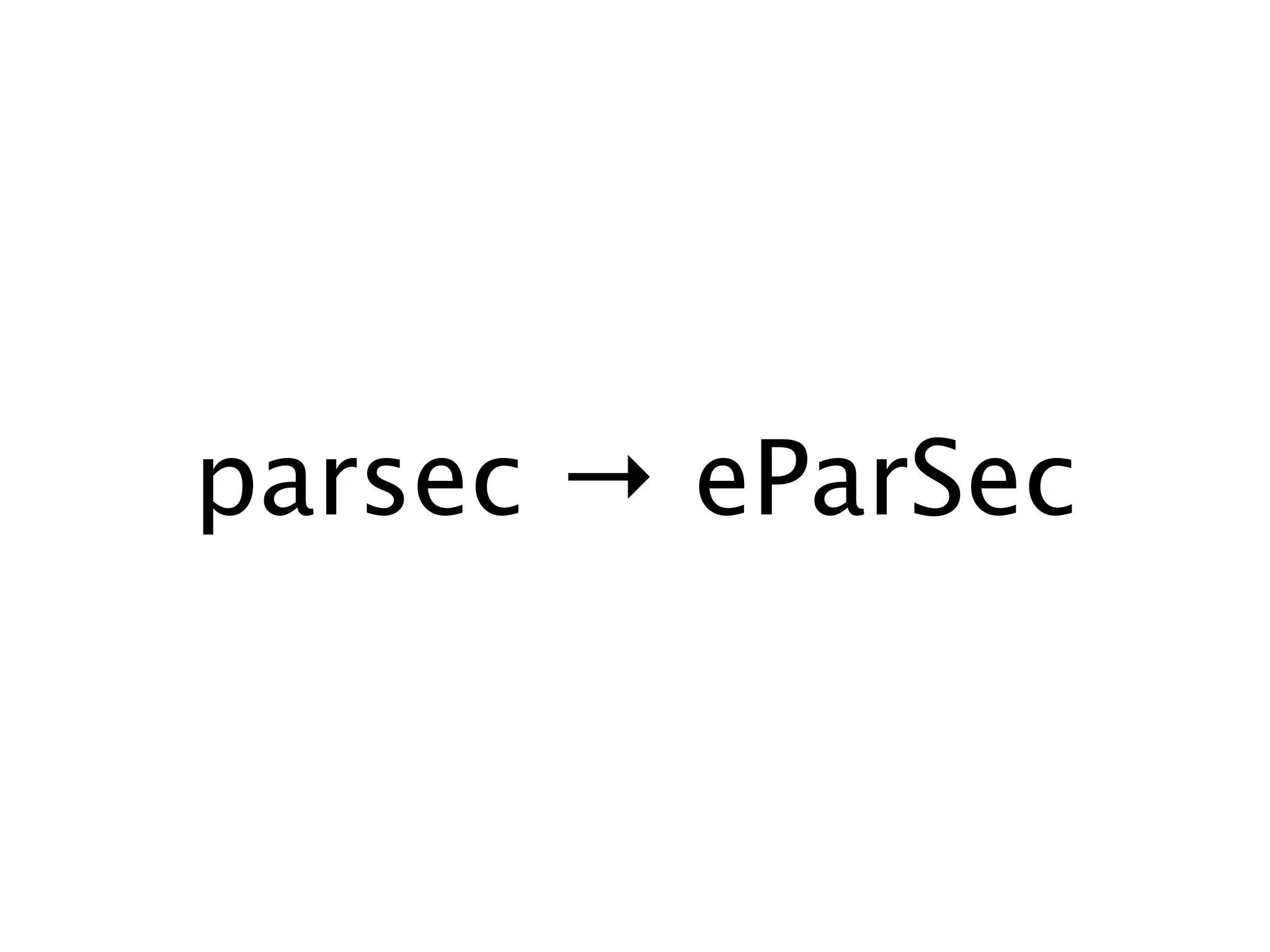 parsec → eParSec
 