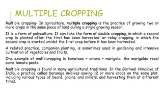 Multi Cropping Method Achieving Sustainable Development Module 3.pptx