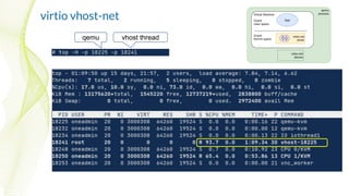 virtio vhost-net
qemu vhost thread
 