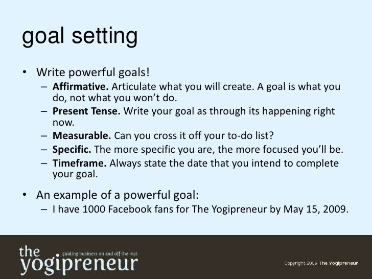 what are your goals in life
