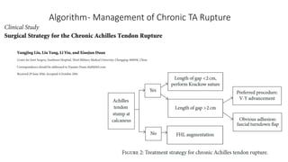 Ta Rupture Achilles tendon rupture treatment management | PPTX
