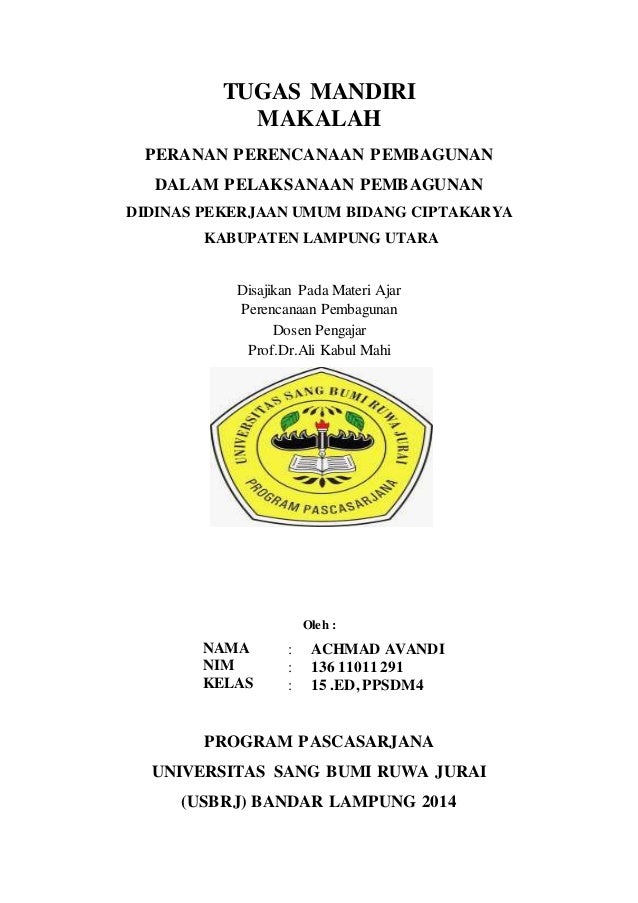Doc Contoh Makalah Pembangunan Ekonomi Daerah Dea Trishnanti Academia Edu