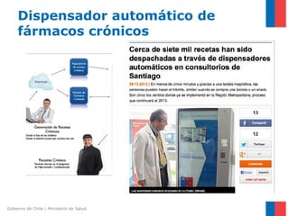 Gobierno de Chile / Ministerio de Salud
Dispensador automático de
fármacos crónicos
 