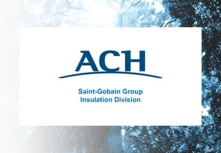 Saint-Gobain Group
Insulation Division
 
