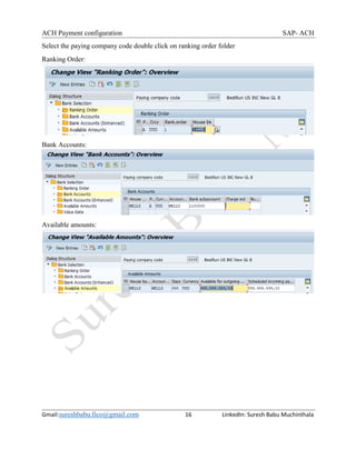 Ach payment configuration | PDF