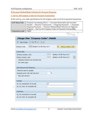 Numeric Ach Transaction Code Chart Ach payment configuration | PDF
