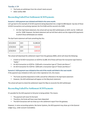 ACH Processing and Reconciliation Guide | PDF