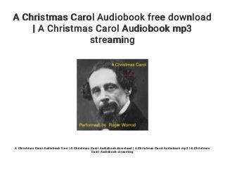 A Christmas Carol Audiobook free download | A Christmas Carol Audiobo…