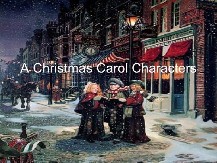 A christmas carol characters from the book