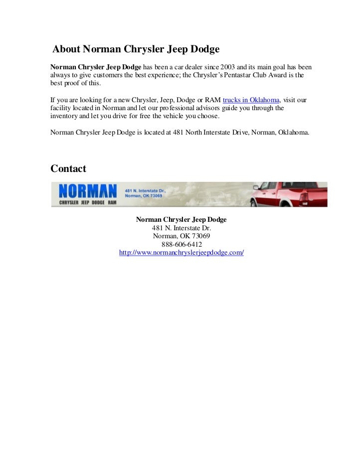 Dodge Dealership Okc New Jeep Ram Dodge Chrysler And Used Car Dealer