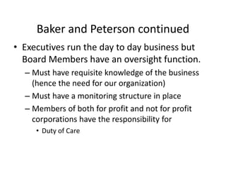 Acht The Role Of Hospital Board Members