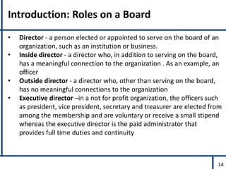 Acht The Role Of Hospital Board Members