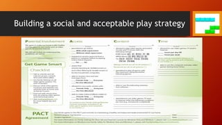 Building a social and acceptable play strategy
 