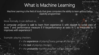 Stock Market Prediction using Machine Learning | PPTX