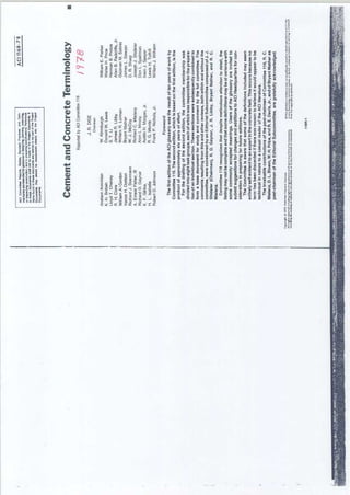 Aci 116 r 78 terminology