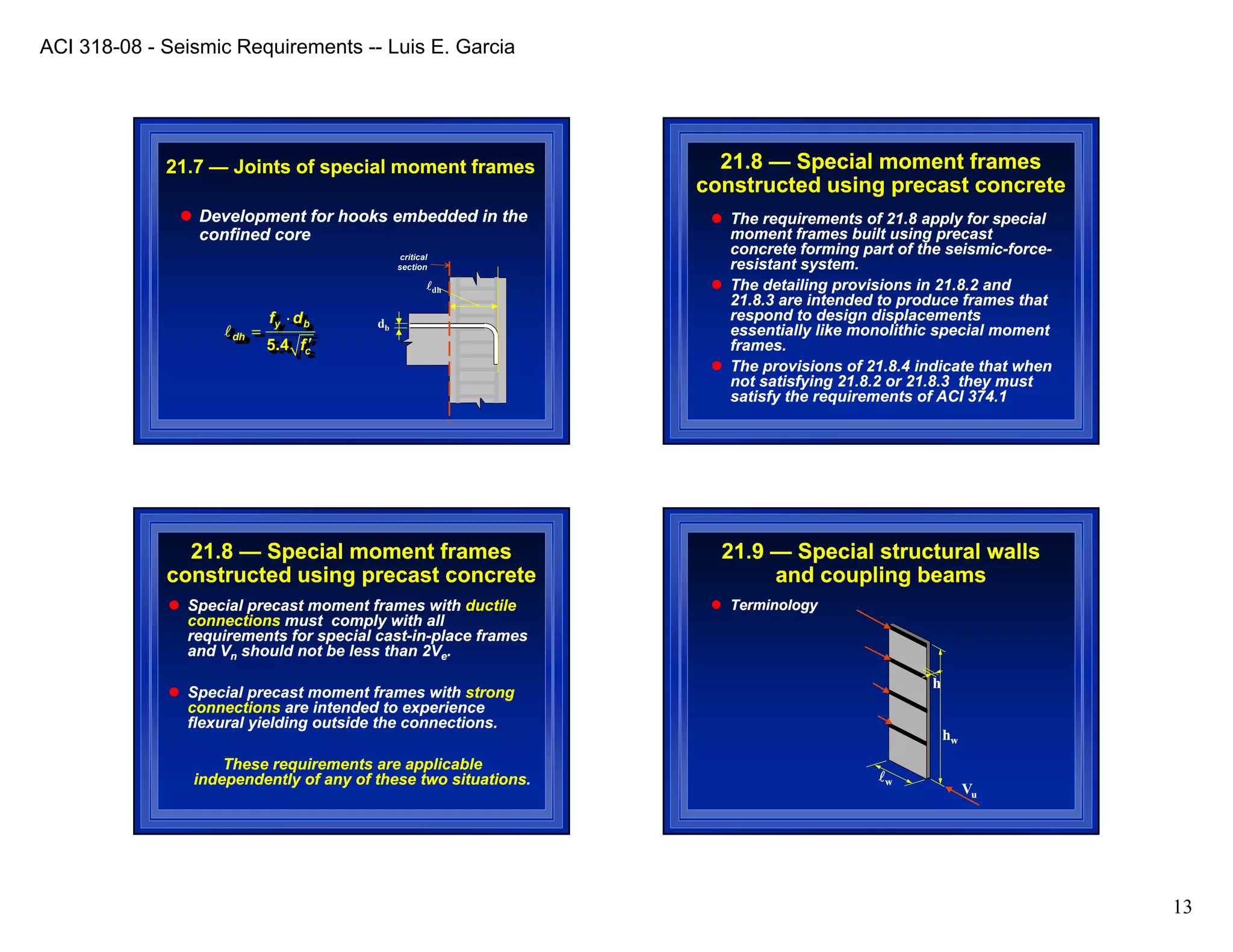 Aci 318 08-seismic-requirements-l e garcia | PDF