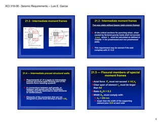 Aci 318 08-seismic-requirements-l e garcia | PDF