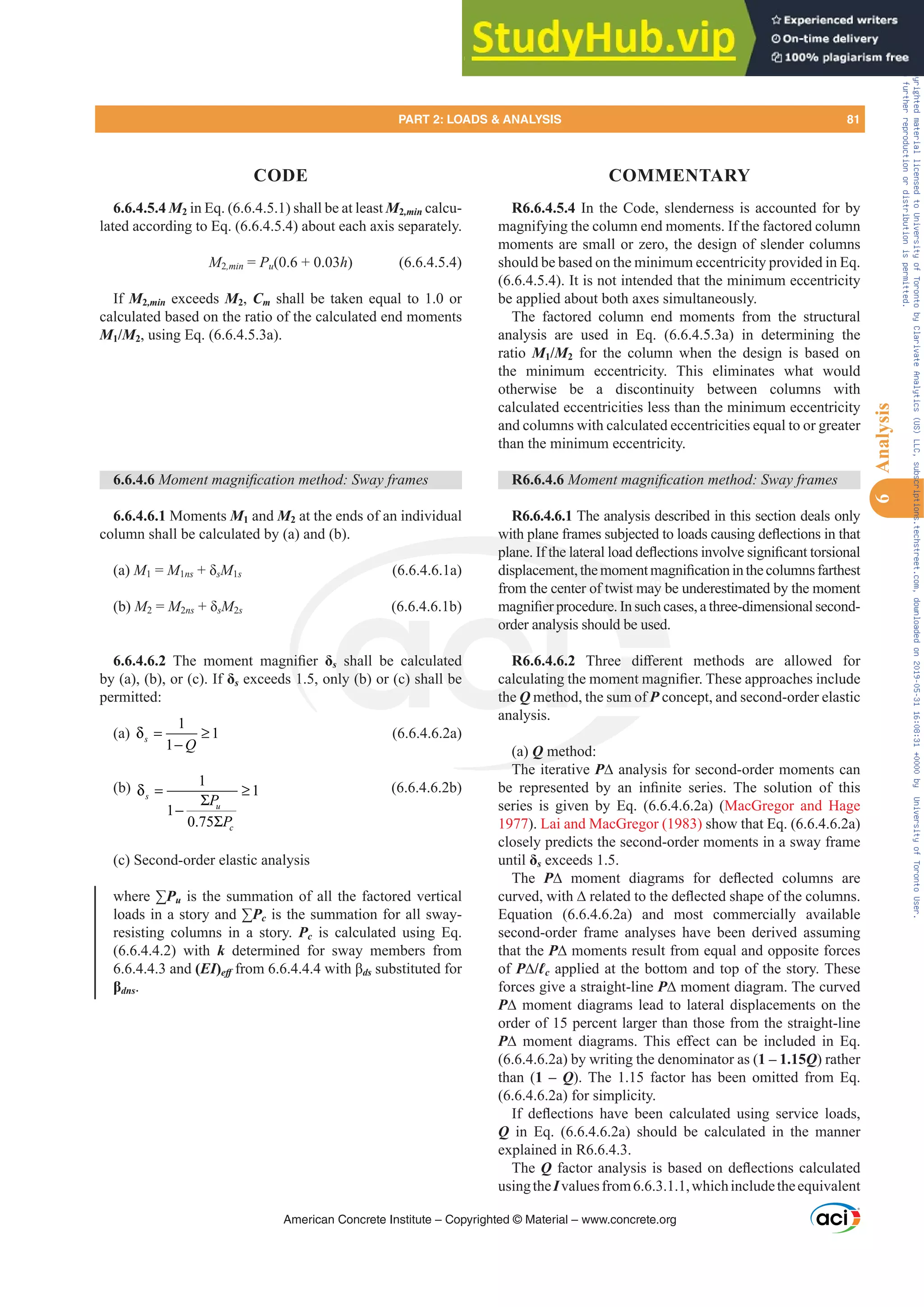 Aci 318 Structural Calculation Package Example.pdf ACI 318-19 Building Code Requirements for Structural Concrete.pdf